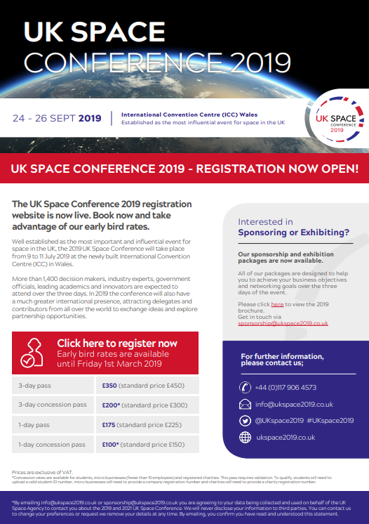 ‘UK Space’ Conference 2019 BARSC